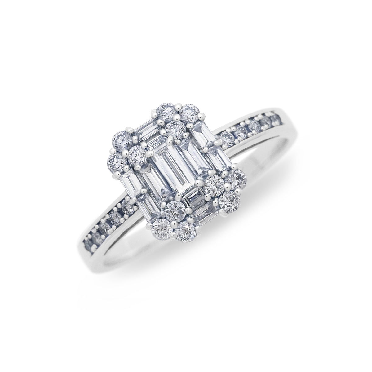 Pt900✨ダイヤ1.00ct✨リング◇バケット\u0026ブリリアントが素敵なリング✨プラチナ900ダイヤリング