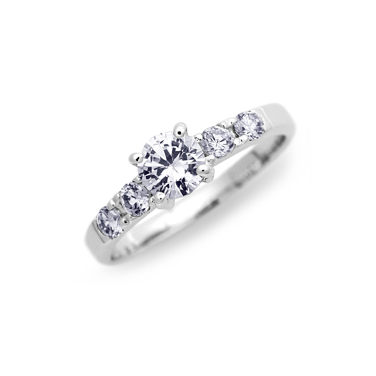 pt.900 / 18K ダイヤモンド 0.63ct. クラシック リング プラチナ 