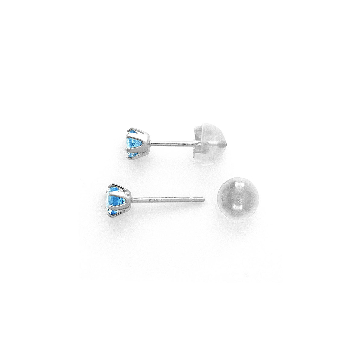 pt900 ブルートパーズ 0.3ct. ピアス ペア プラチナ – Jewelry Me RIZE