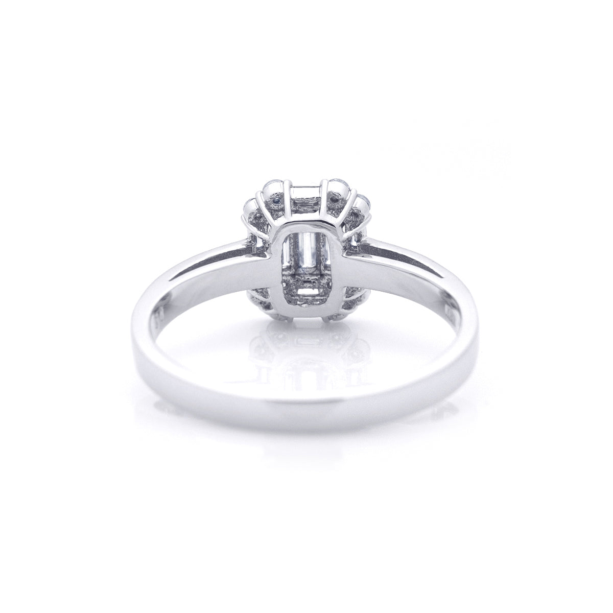 プラチナ バケットカット ダイヤモンド リング 0.50ct 【公式通販】